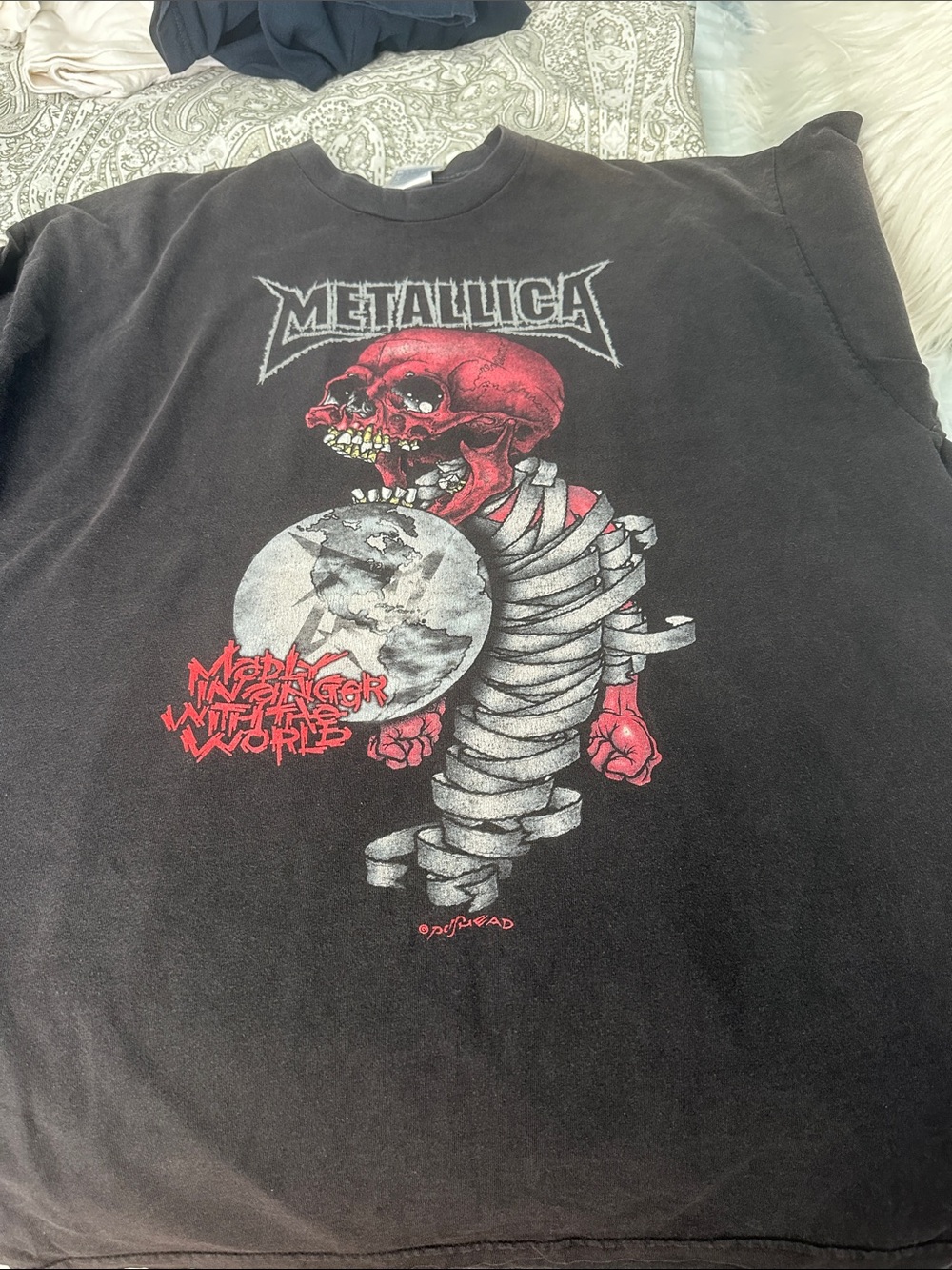 Metallica Band 2004 tour Tee - Red Skull Design